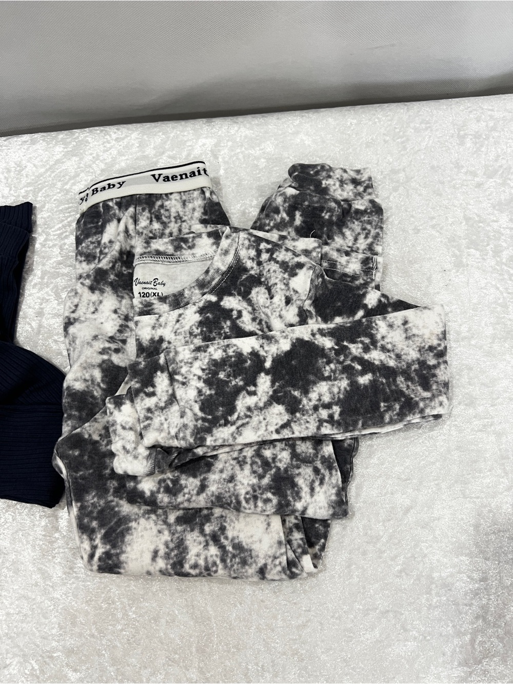 Vaenait Baby Lot of 2 set pajama boy's blue and gray tie-dye size 6/7 Years - Picture 6 of 10